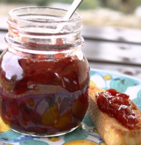 Homemade Sour cherry jam 