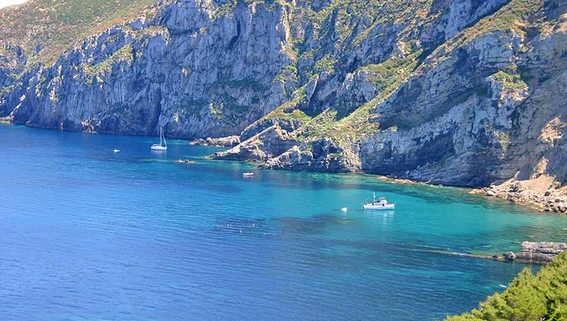 Sea view on a walking tour of Sicily's Egadi Islands