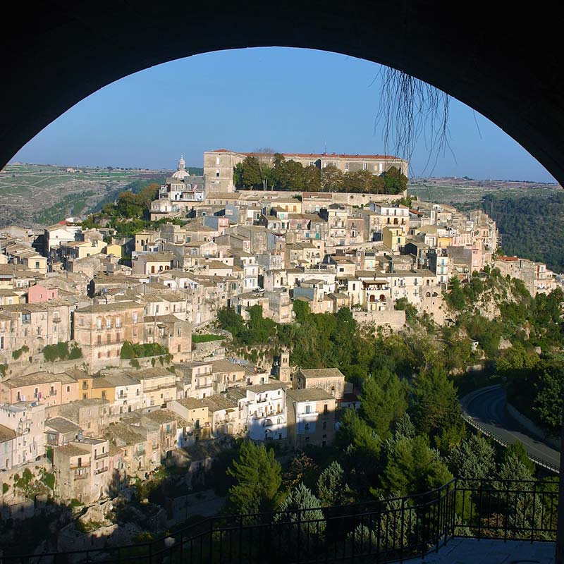 View of Ragusa Ibla town in Sicily, Italy