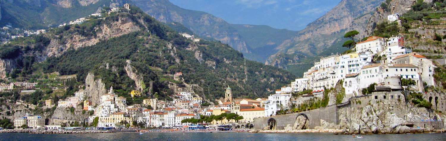 View of Amalfi Coast in Italy tour