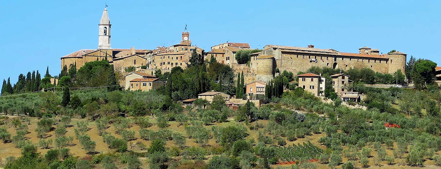 View of Pienza in Tuscany