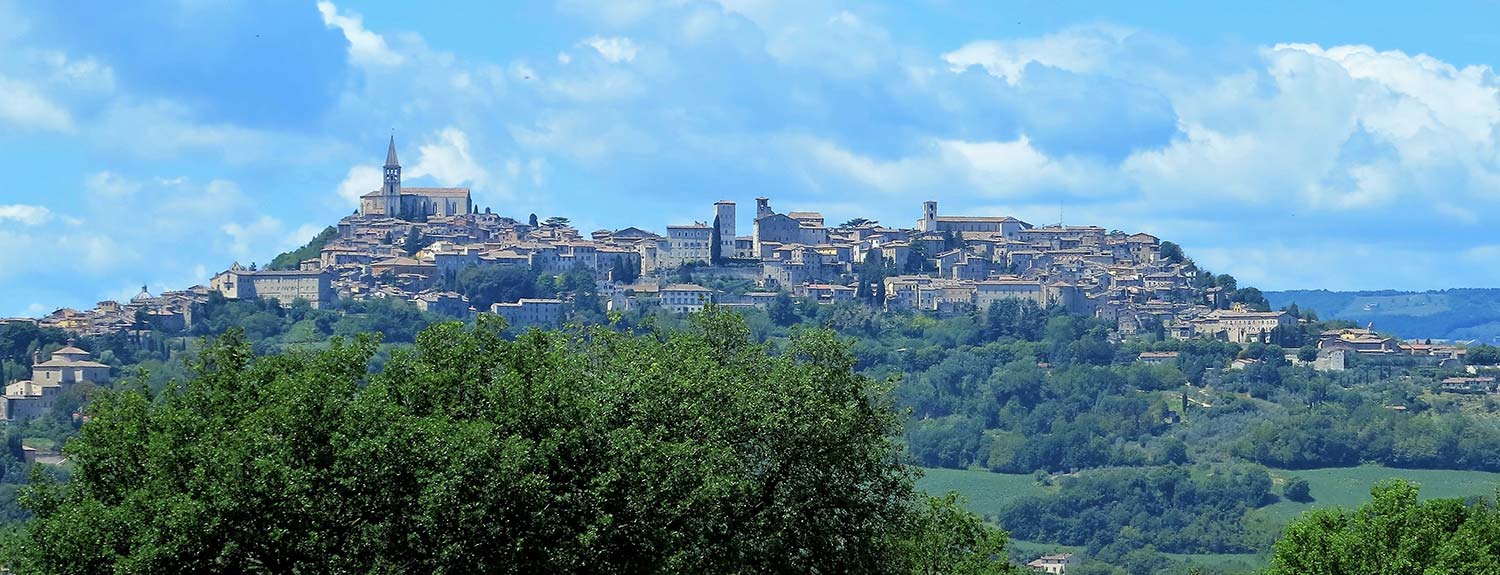 View of Todi in Umbria, Italy