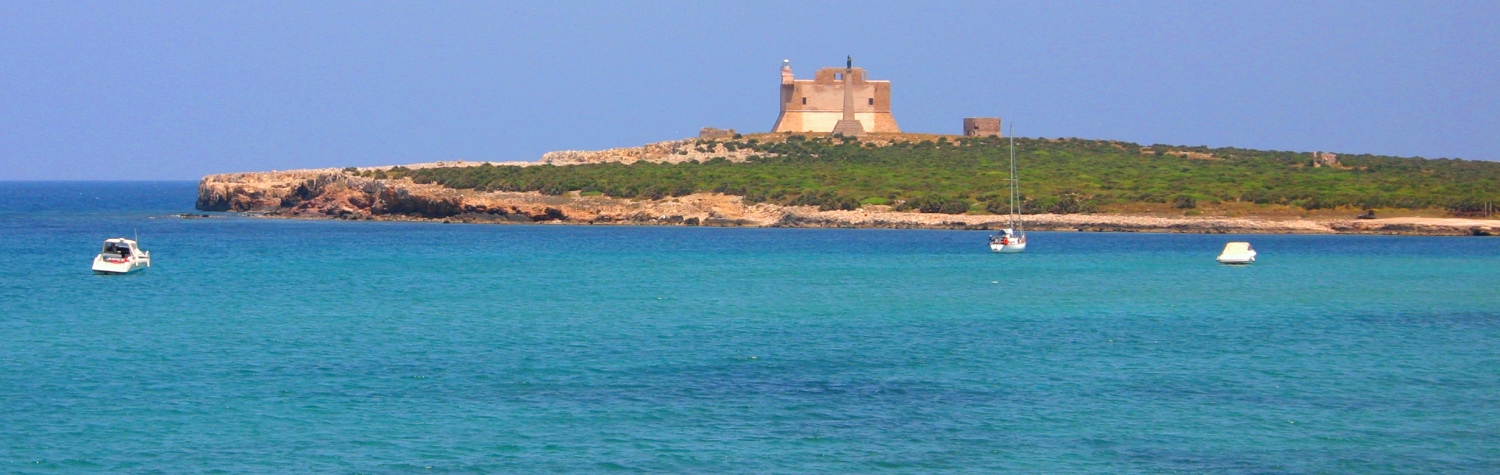 Turquoise sea Isola Capopassero Sicily
