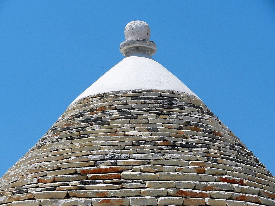 Cone shaped roof of a trullo