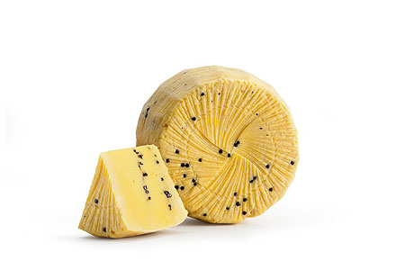 Piacentinu cheese in Sicily