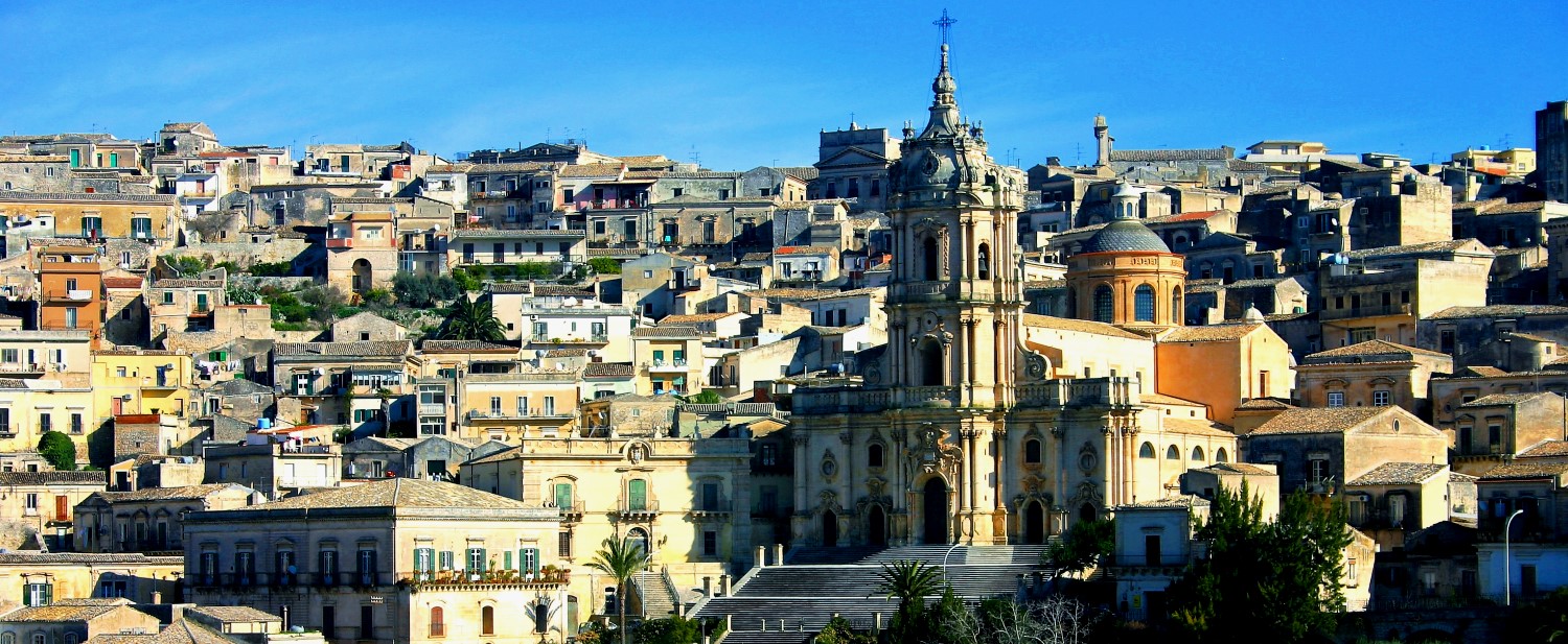 View of Modica Sicily